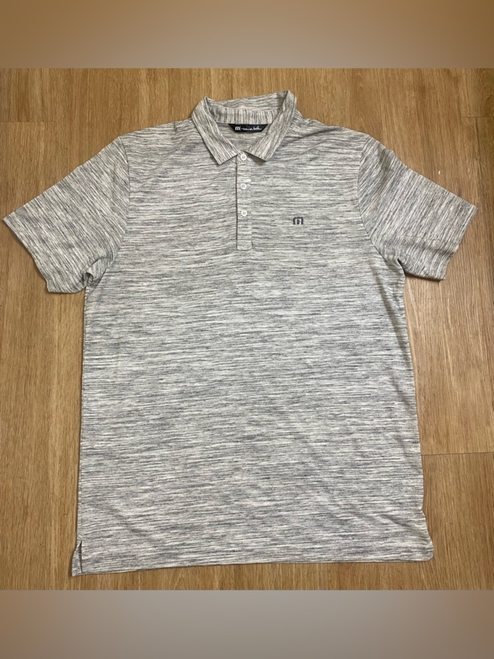 Travis Mathew Light Gray Short-Sleeve Polo